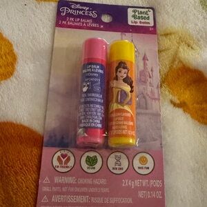 Disney Princess Lip Balm Set - Pink and Yellow